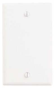 LEVITON 1 GANG BLANK PLATE WHITE BULK - 88014