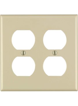 LEVITON RECEPTACLE WALLPLATE2GIV