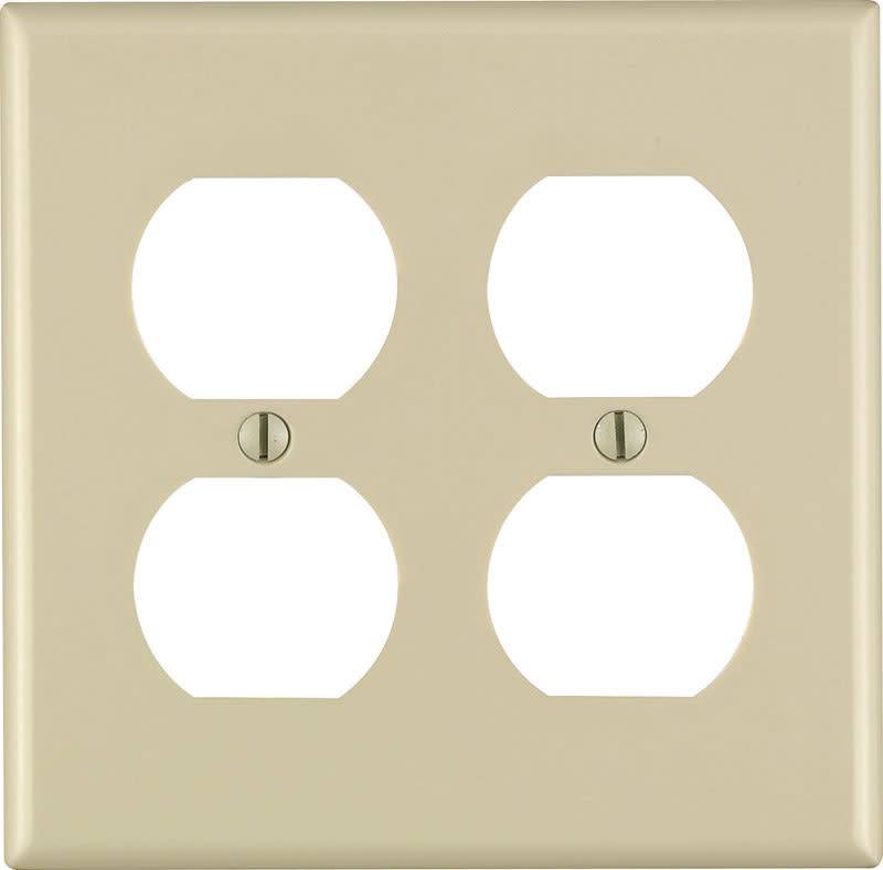 LEVITON RECEPTACLE WALLPLATE2GIV