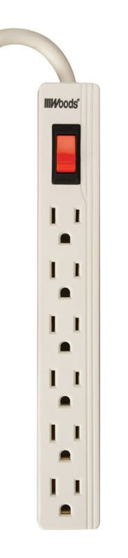 WOODS INDUSTRIES Woods 1.5' 6 OUTLET POWER STRIP