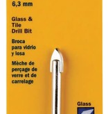 IRWIN 1/4 GLASS & TILE C.T. DRILL BIT