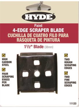 HYDE TOOLS HYDE 11120 1-1/2'' LIFETI ME 4-EDGE SCRAPER BLADE - EACH