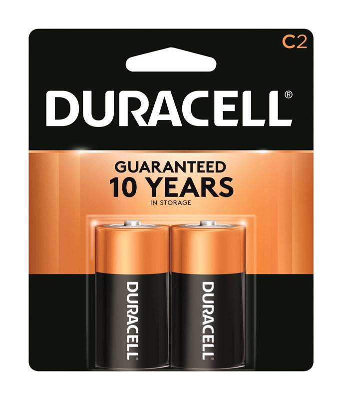 DURACELL MN1400B2Z "C" ALKALINE BATTERIES 2/PK