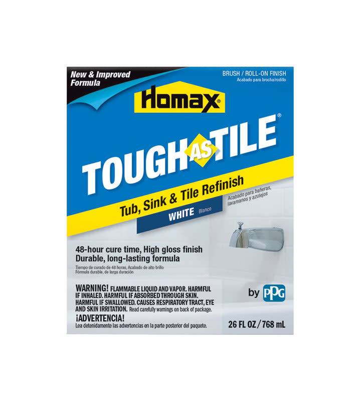 Homax 26 Fl Oz Tough As Tile Tub One Part Refinishing Paint Homax 26 Fl Oz Tough As Tile Tub One Part Refinishing Paint