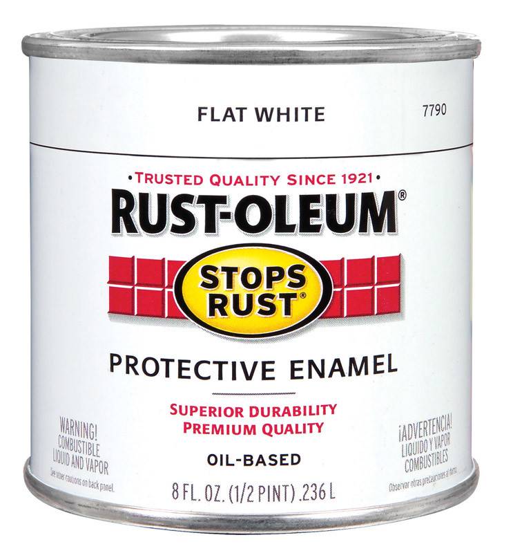 RUST-OLEUM CORPORATION PAINT.5PT FLAT WHITE R-O