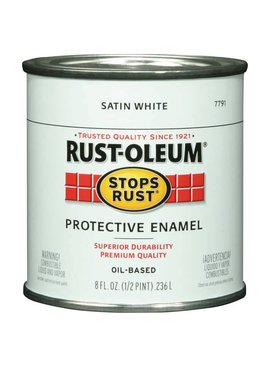 RUST-OLEUM CORPORATION PAINT.5PT SATN WHITE R-O