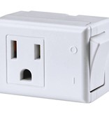 LEVITON GROUNDED SWITCH TAP WHT