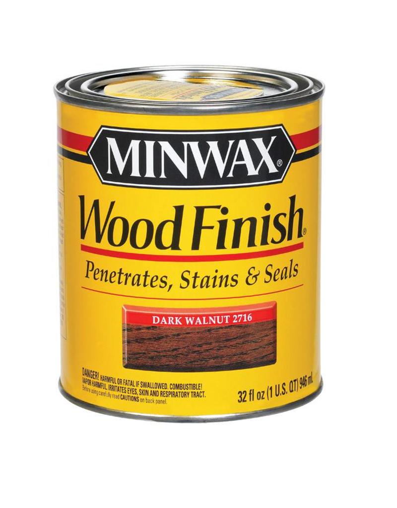 MINWAX STAINS 2716 MINWAX DARK WALNUT WOOD STAIN QUART