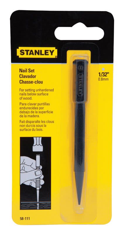 STANLEY TOOLS COMPANY SQUARE HEAD - 4'' NAIL SET 1/32