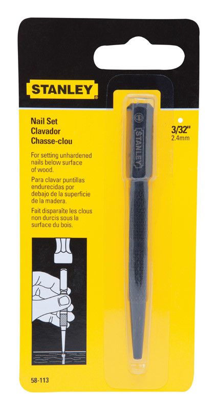 STANLEY TOOLS COMPANY SQUARE HEAD - 4'' NAIL SET   3/32