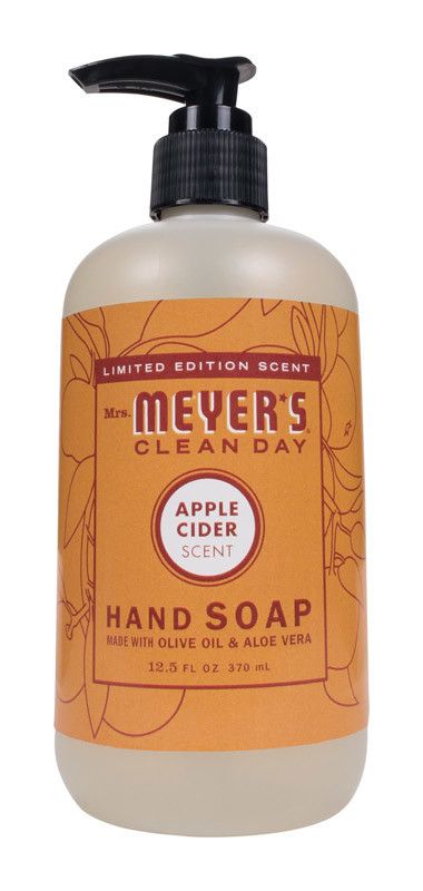 12.5OZ MRS MEYERS FALL SEASONAL APPLE CIDER LIQUID HAND SOAP