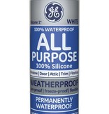 GENERAL ELECTRIC G.E. WHITE SILICONE 1 WINDOW & DOOR SEALANT 10.1 OZ