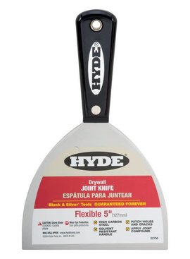 HYDE TOOLS HYDE 02750 5" BLACK & SI LVER FLEX JOINT KNIFE - EACH