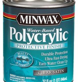 MINWAX POLYCRYLIC PROTECTIVE FINISH SATIN QUART