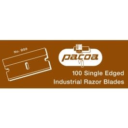 PACOA BS-9 SINGLE EDGE B LUE STEEL RAZOR BLADE - BOX