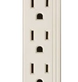 WOODS INDUSTRIES Woods 2 ft. Power Strip White 6 outlets