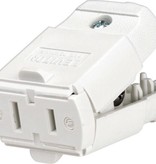 LEVITON CONNECTOR 2WIRE 15A WHT