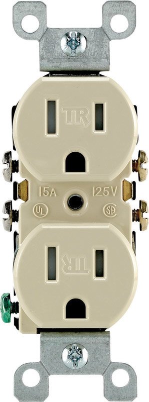 LEVITON OUTLET DUPLX TR 15A IVRY