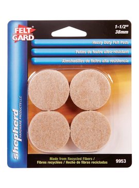 1-1/2" FELT GARD HD BEIGE PAD 8/PKG