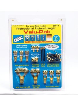 OOK PROFESSIONAL PICTURE HANGERS VALU-PACK