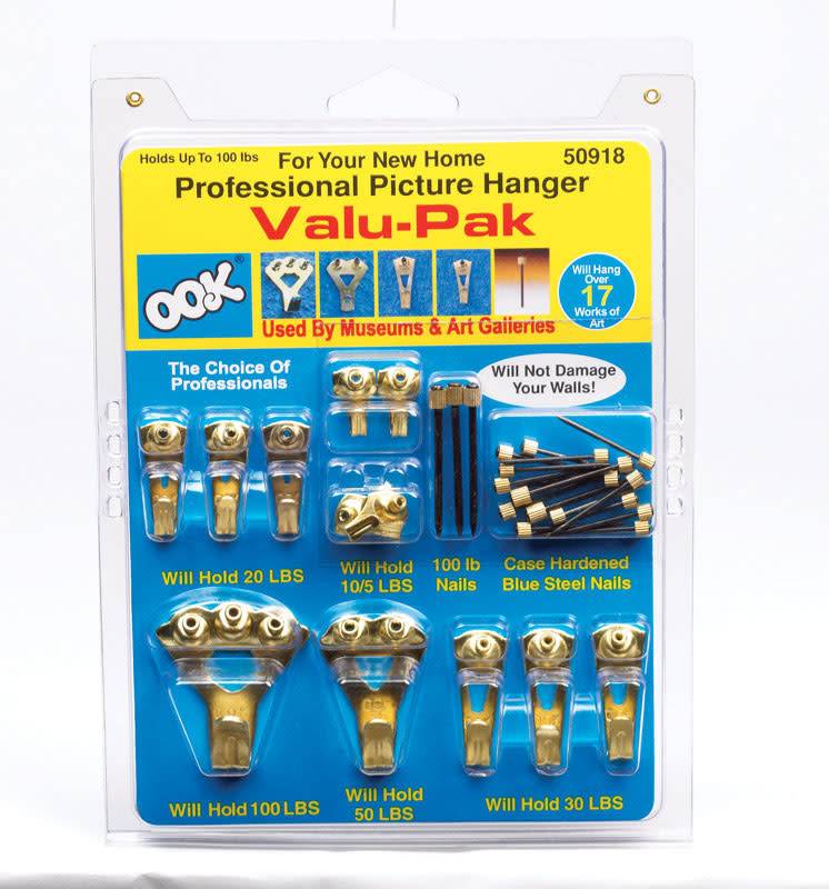 OOK PROFESSIONAL PICTURE HANGERS VALU-PACK