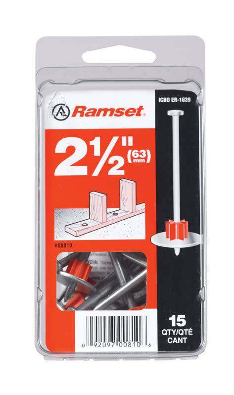 RAMSET 2-1/2" WASHERED DRIVE PIN
