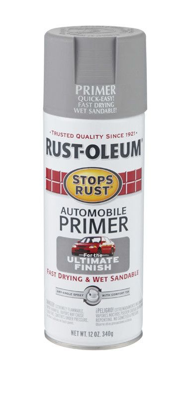 RUST-OLEUM CORPORATION 12 OZ STOPS RUST LIGHT GRAY AUTO PRIMER