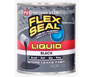 LEAK STOPPER BLACK RUBBER FLEX SEALANT 18OZ - Cappys Paint and Wallpaper