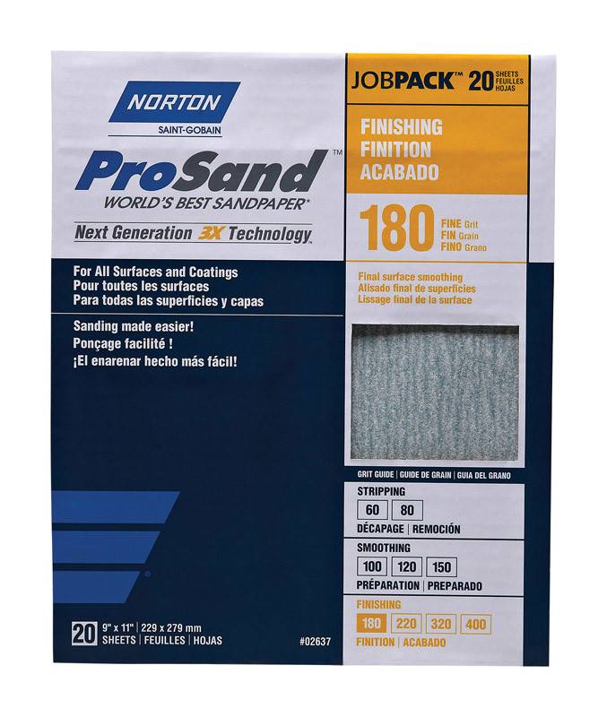 NORTON ABRASIVES Prosand Contractor 20 Pack Sandpaper