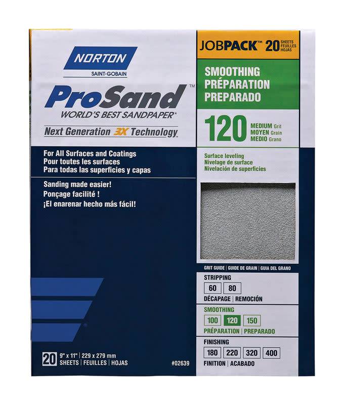 NORTON ABRASIVES Prosand Contractor 20 Pack Sandpaper