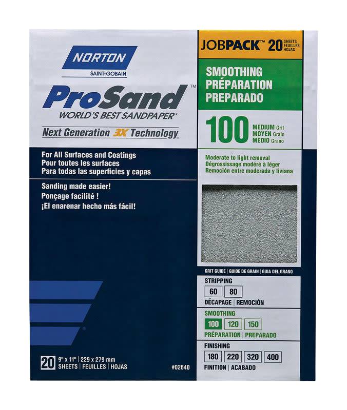 NORTON ABRASIVES Prosand Contractor 20 Pack Sandpaper