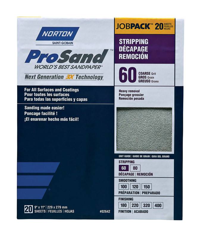 NORTON ABRASIVES Prosand Contractor 20 Pack Sandpaper