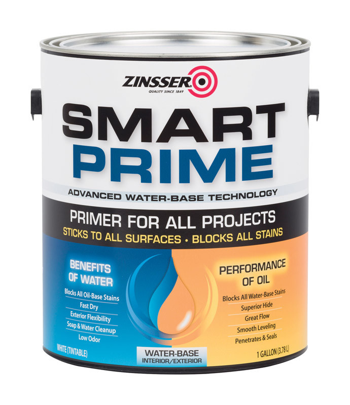 Smart Prime Water Base White Primer Gallon Cappys Paint And Wallpaper