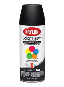 KRYLON PAINTS Krylon Black 12oz Spray Paint