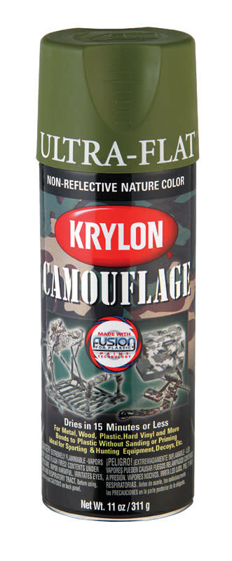 Krylon Flat Brown Camouflage Spray Paint (NET WT. 11-oz) in the