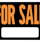 FOR SALE PLASTIC SIGN