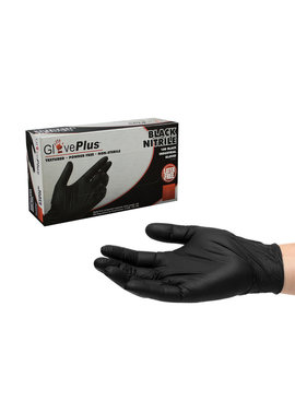 Black Nitrile Glove Plus