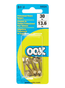 OOK PROFESSIONAL PICTURE HANGERS 30 LB