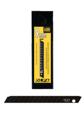 Olfa ABB-50B 9mm 13Pt Ultrasharp Black Snap Off Blade 50Pk