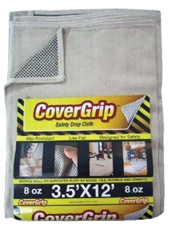 COVERGRIP 351208 3.5' X 12' SAFETY DROP CLOTH 77357 CANVAS RUNNER