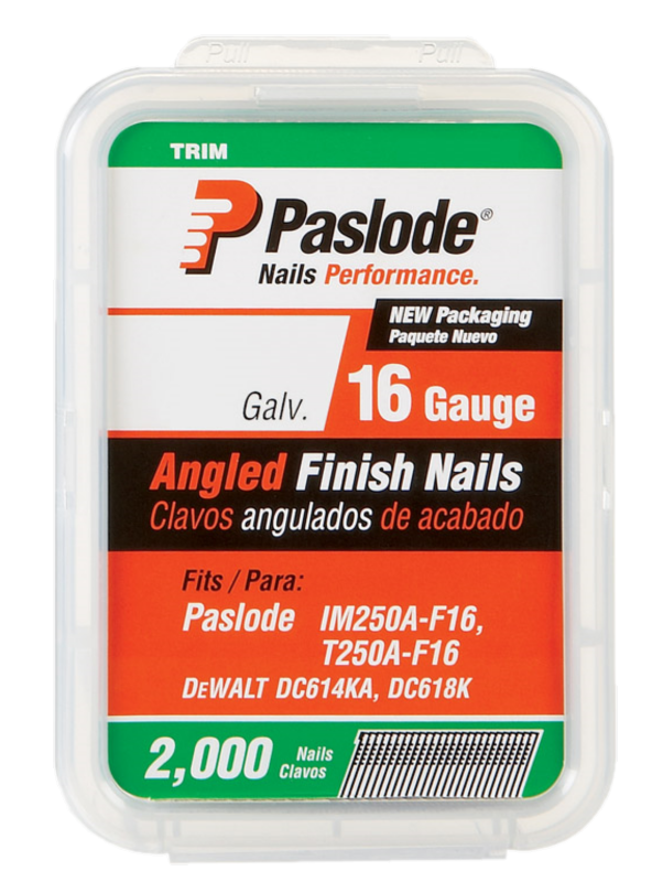 1-1/2" 16GA GALV PASLODE ANGLED FINISH 2M