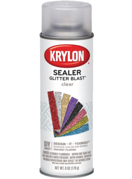 KRYLON SPRYPNT GLITTR CLR SEALR