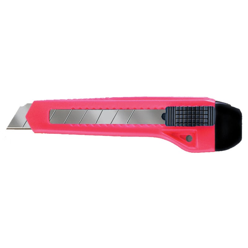 ALLWAY TOOLS 7 POINT  SNAP OFF KNIFE W/1 BLADE 1/CARD NEON