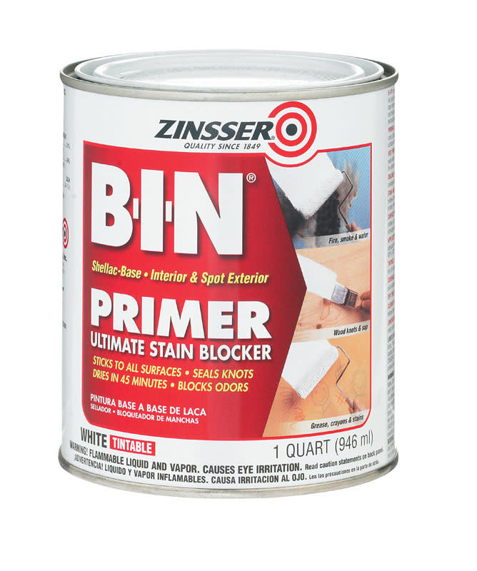 ZINSSER Zinsser B-I-N White Flat Shellac-Based Primer and Sealer