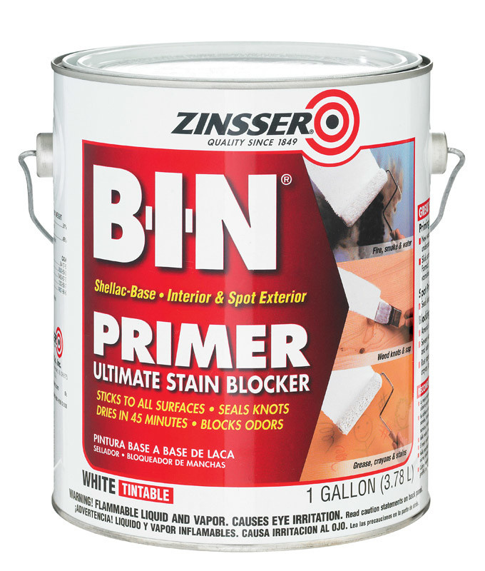 ZINSSER Zinsser B-I-N White Flat Shellac-Based Primer and Sealer