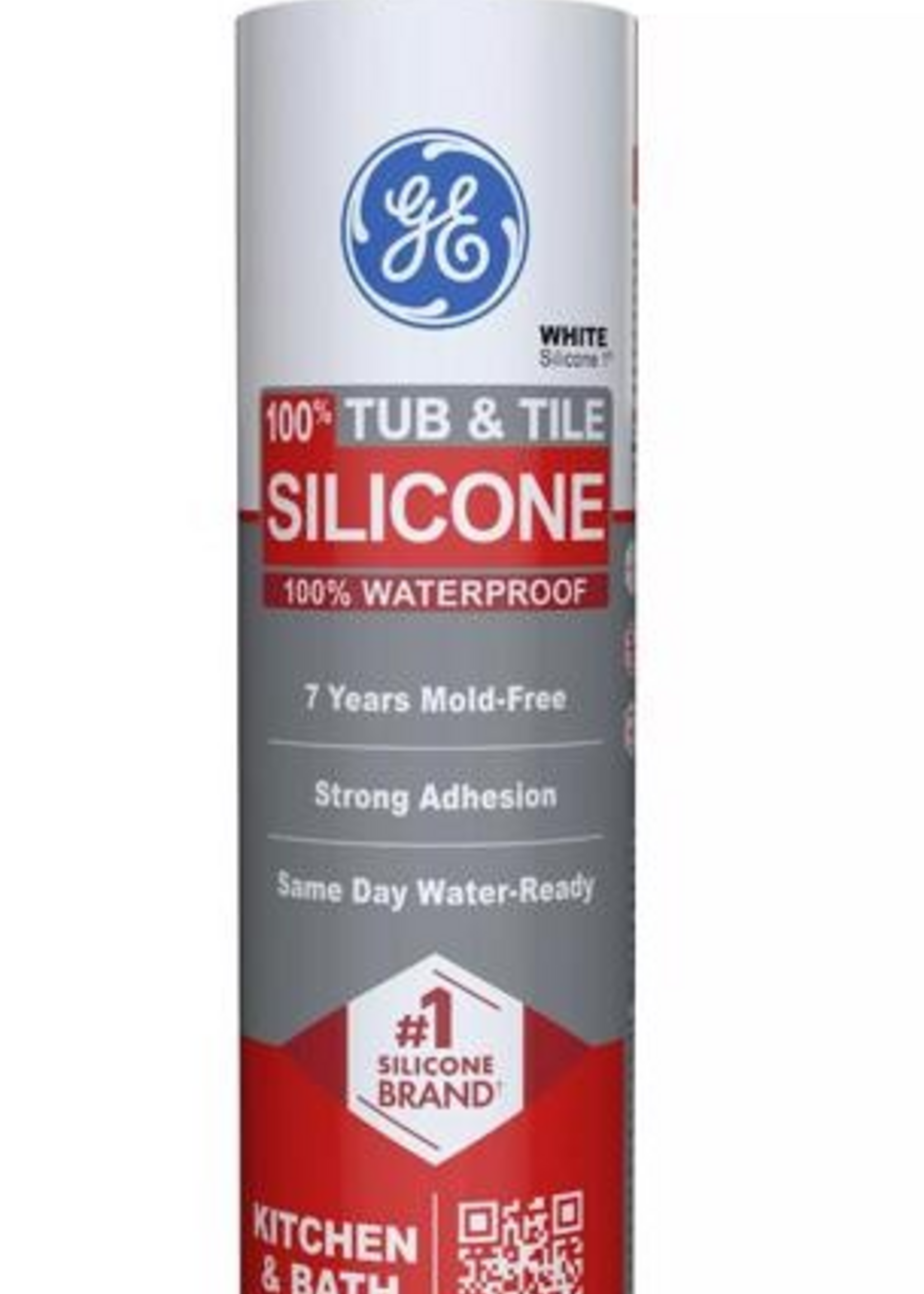 GE 2749484 10.1oz White Silicone I Sealant Tub & Shower Sealant