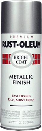 RUST-OLEUM CORPORATION BRIGHT COAT METALLIC ALUMINUM 11OZ