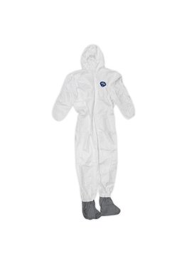 TYVEK COVERALLS W/HOOD & BOOTS - X-LARGE