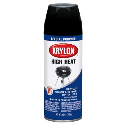 12 OZ KRYLON HIGH HEAT BLACK BBQ AND STOVE AEROSOL