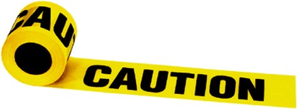 IRWIN 3''X300' ''CAUTION'' BARRIER TAPE